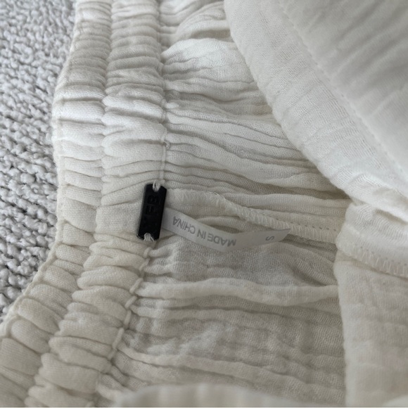 Elegant White Women's front tie Pants S - Picture 4 of 8